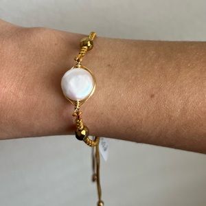 NAICA jewelry - high quality natural crystals handmade bracelet, gold plated